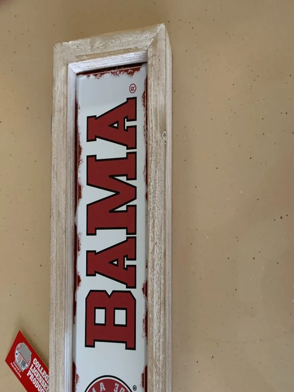 ALABAMA TABLETOP SIGN  WOOD/METAL  NWT